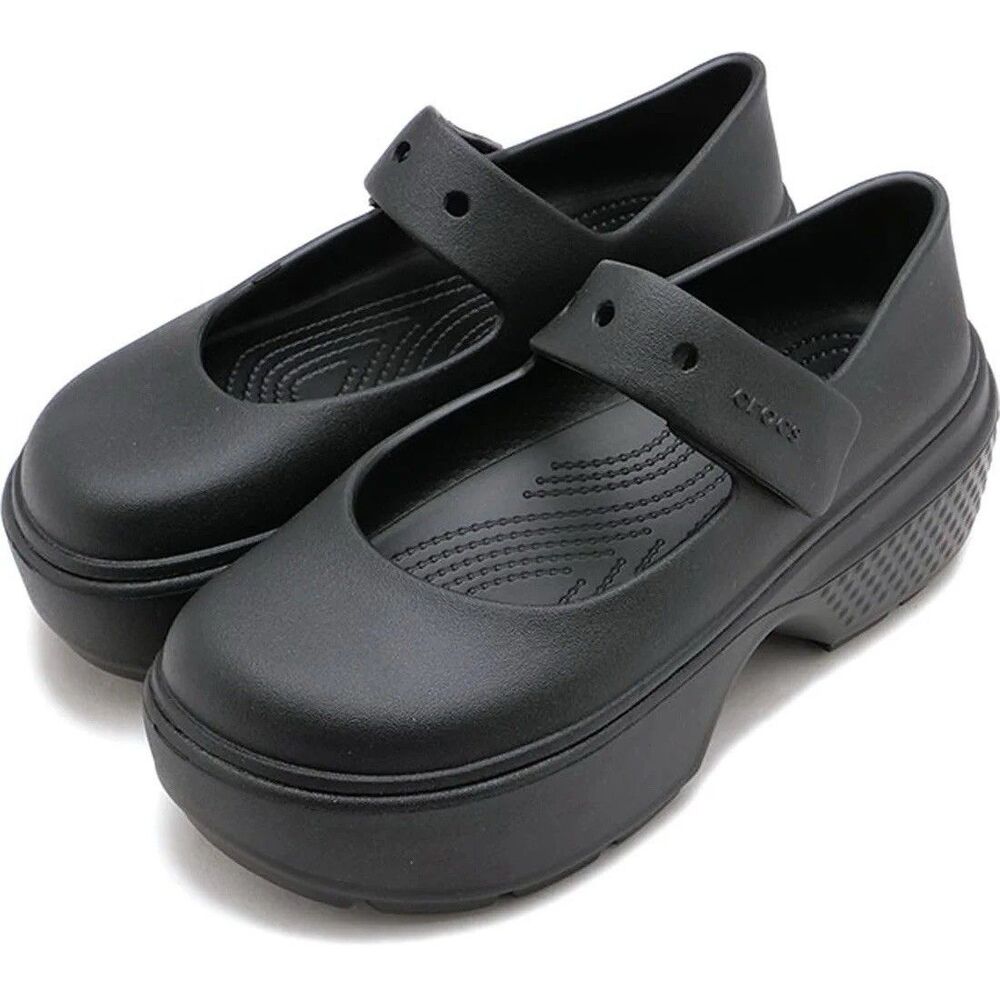 Crocs Stomp Mary Jane Platform Shoe Womens Size 11 Black Harajuku Cosplay Grunge